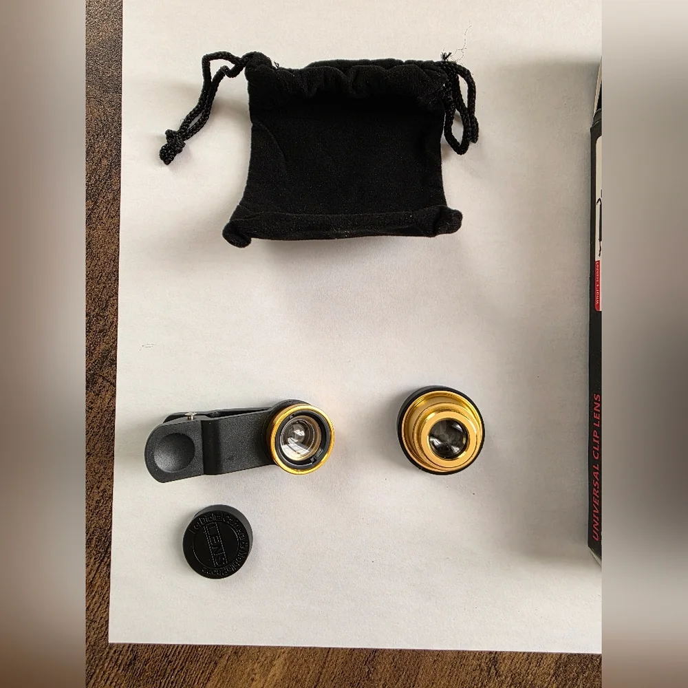 Universal Clip Lens with Gold Accent
